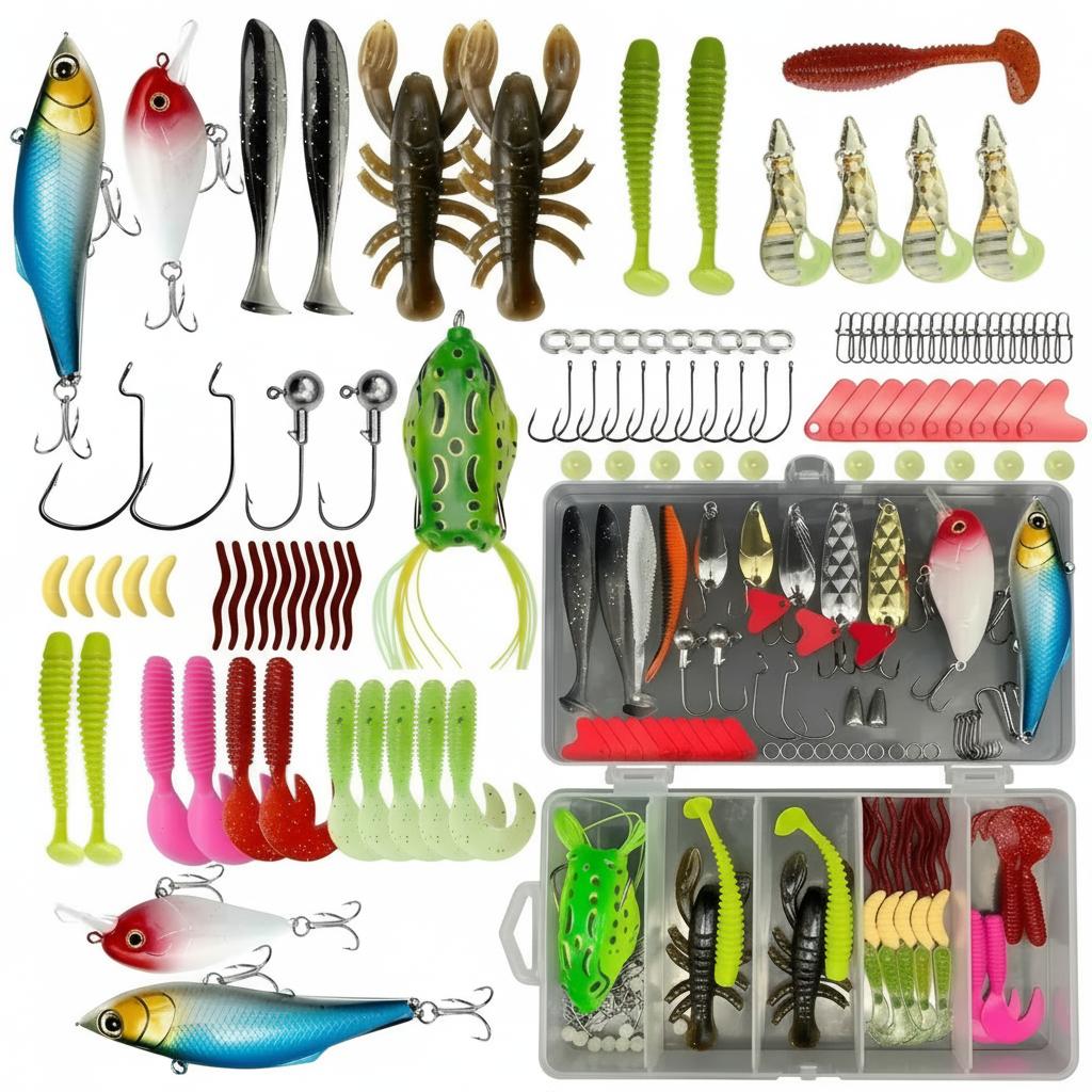 Fishing Equipment Box - 133Pcs Kotak Perlengkapan Pancing Premium, Peralatan