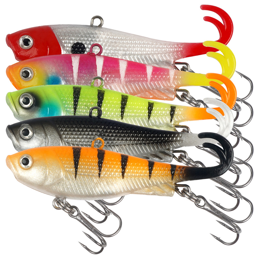 Jig Head Lure - 5Pcs Umpan Pancing Jig Head Wobbler