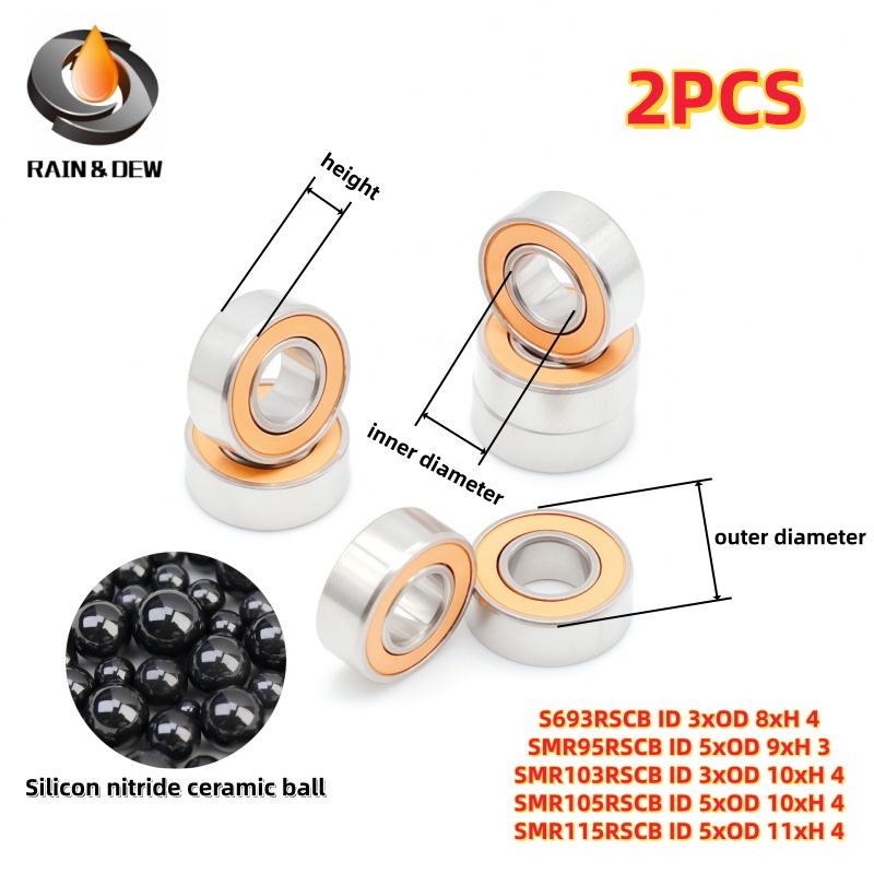 Spinning Reel - 2PCS Bantalan Bola Miniatur 3x8x4 3x10x4