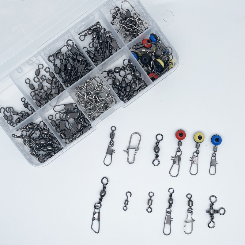 115pcs Kit Konektor Swivel Pan - Fishing Equipment Box ulasan dan harga