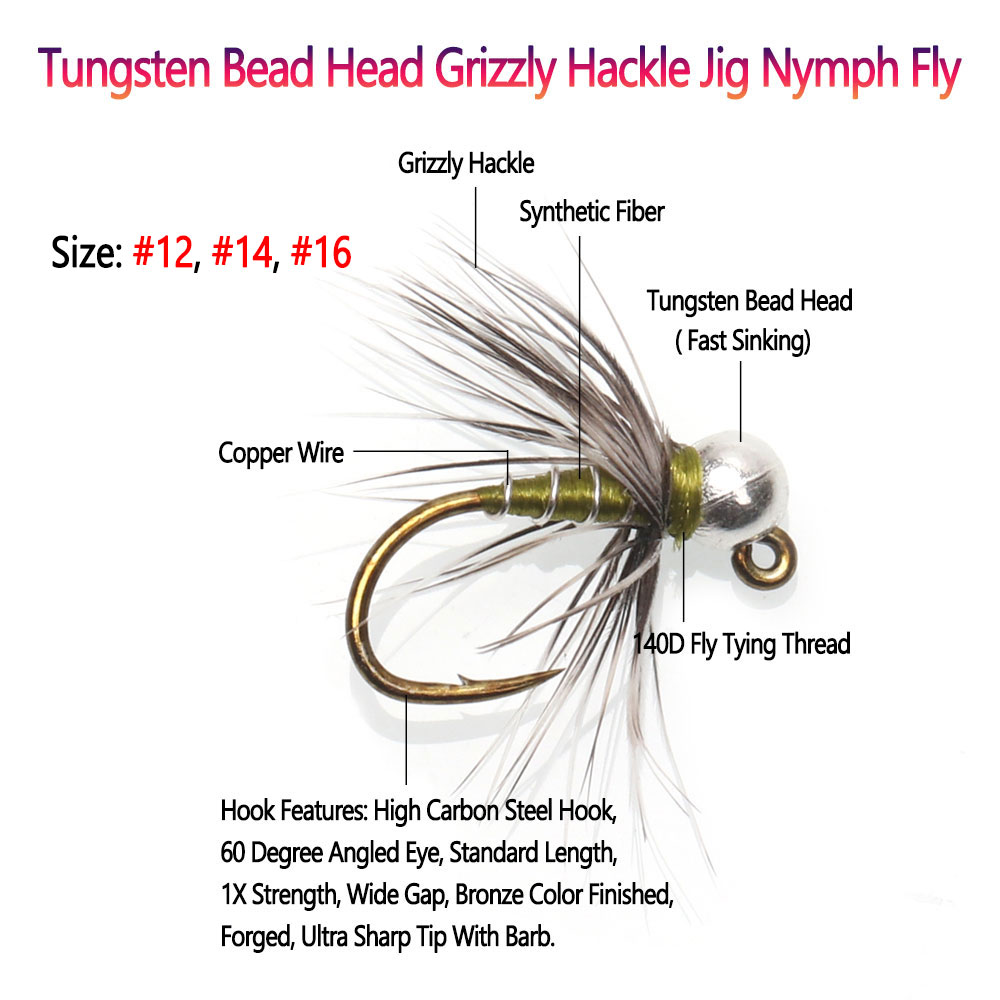 Bimoo 6 buah # 12 #   14 # 16  - Jig Head Lure ulasan dan harga
